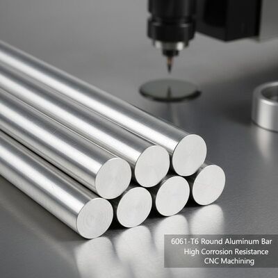 6061 T6 CNC-Bearbeitung Aluminium-Rundbar mit hoher Korrosionsbeständigkeit