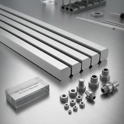 6061 T6 Aluminiumlegierung Hexbar Präzision Extrudiert Korrosionsbeständig für Muttern Bolzen Hydraulische Anschlüsse