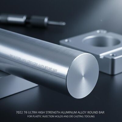 7022 T6 Rundstab aus ultrahochfester Aluminiumlegierung für Kunststoffspritzgussformen und Druckgusswerkzeuge