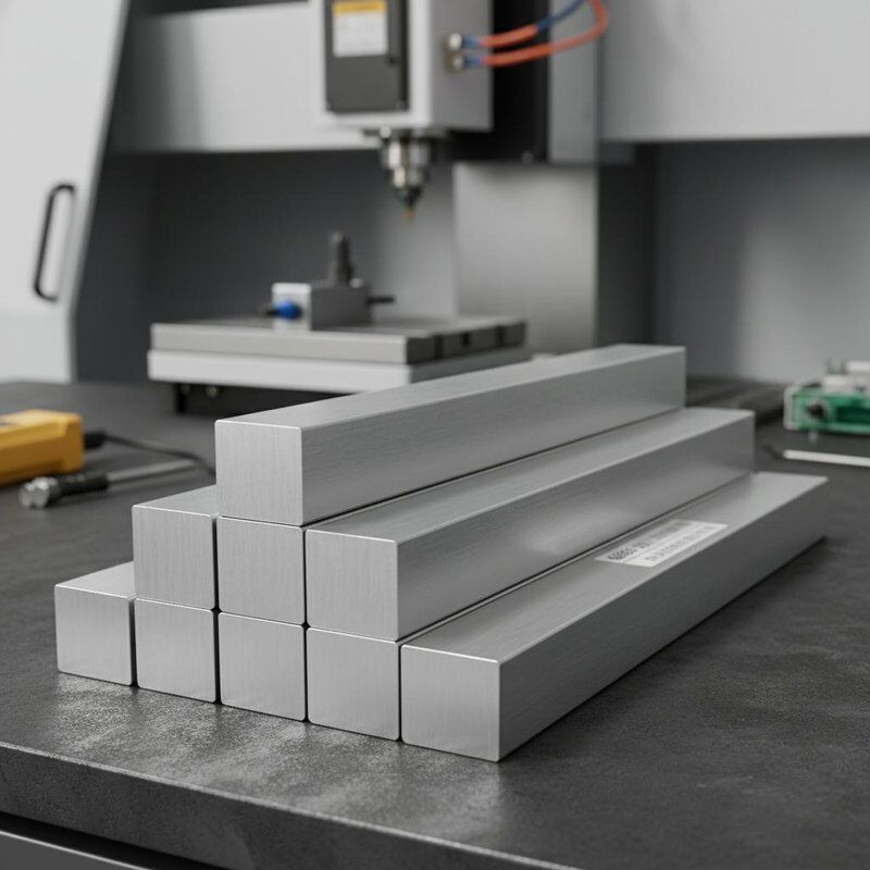 6063 Präzisionsaluminium-Vierkantstange für CNC-Bearbeitung, stabile Toleranz, gleichmäßige Leistung