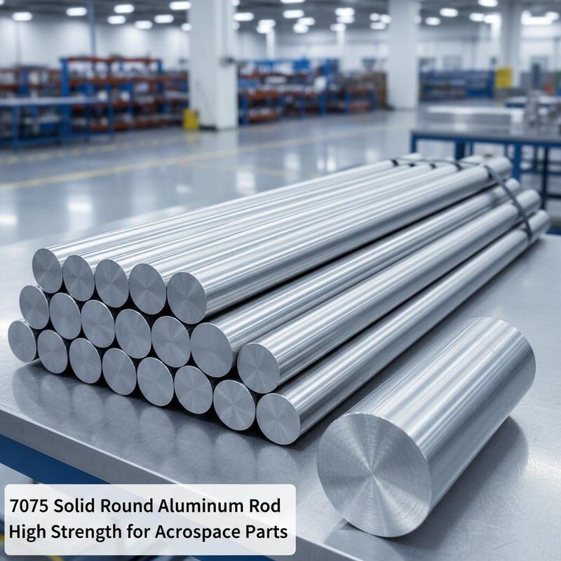 7075 Aluminium-Rundstäbe Feststoff Hochfestigkeit Luftfahrt- und Raumfahrt-Grad Präzision bearbeitet für Industrie