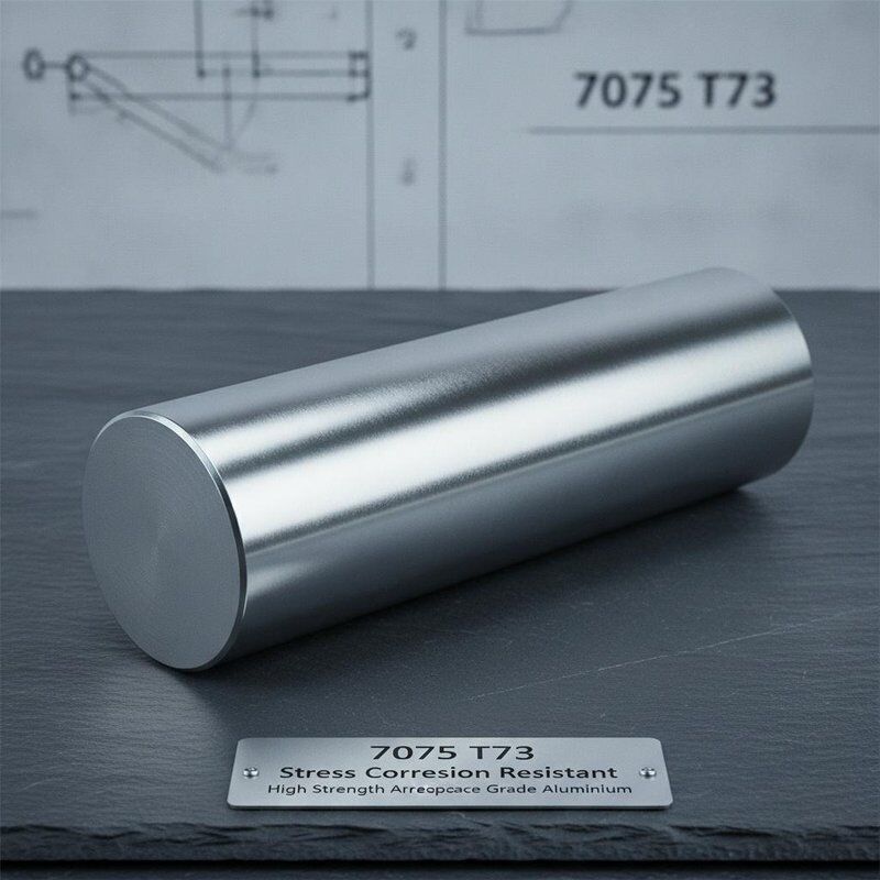 7075 T73 Spannungskorrosionsbeständiger, hochfester Rundstab aus Aluminium in Luft- und Raumfahrtqualität